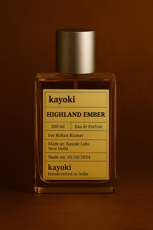 Highland Ember - Fruity, Sweet & Woody - For Men - Eau De Parfum - Lavender, Oakmoss, Sandalwood